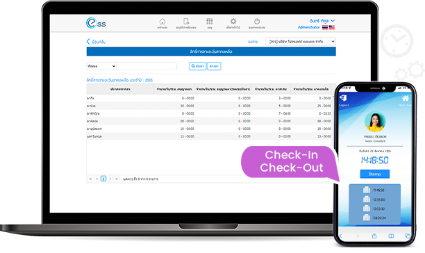 ระบบลงเวลาออนไลน์ ESS Time Attendance ระบบลงเวลาการทำงาน